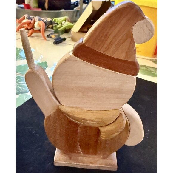 Hand Crafted Wooden Snowman - Picture 3 of 4